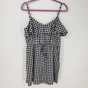 Express Gingham Mini Sundress Dress